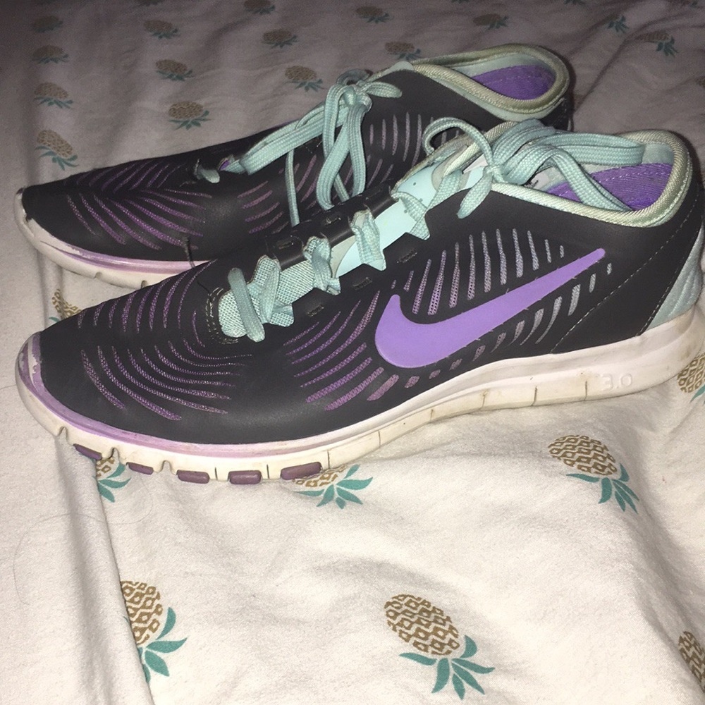 Grey Blue Purple Nike Shoes